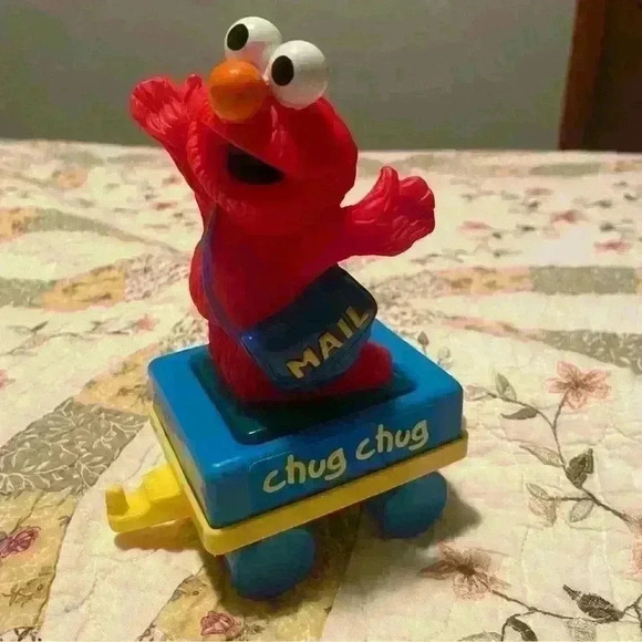 Vintage 90s Tyco Sesame Street Wind Up Elmo - Picture 1 of 6